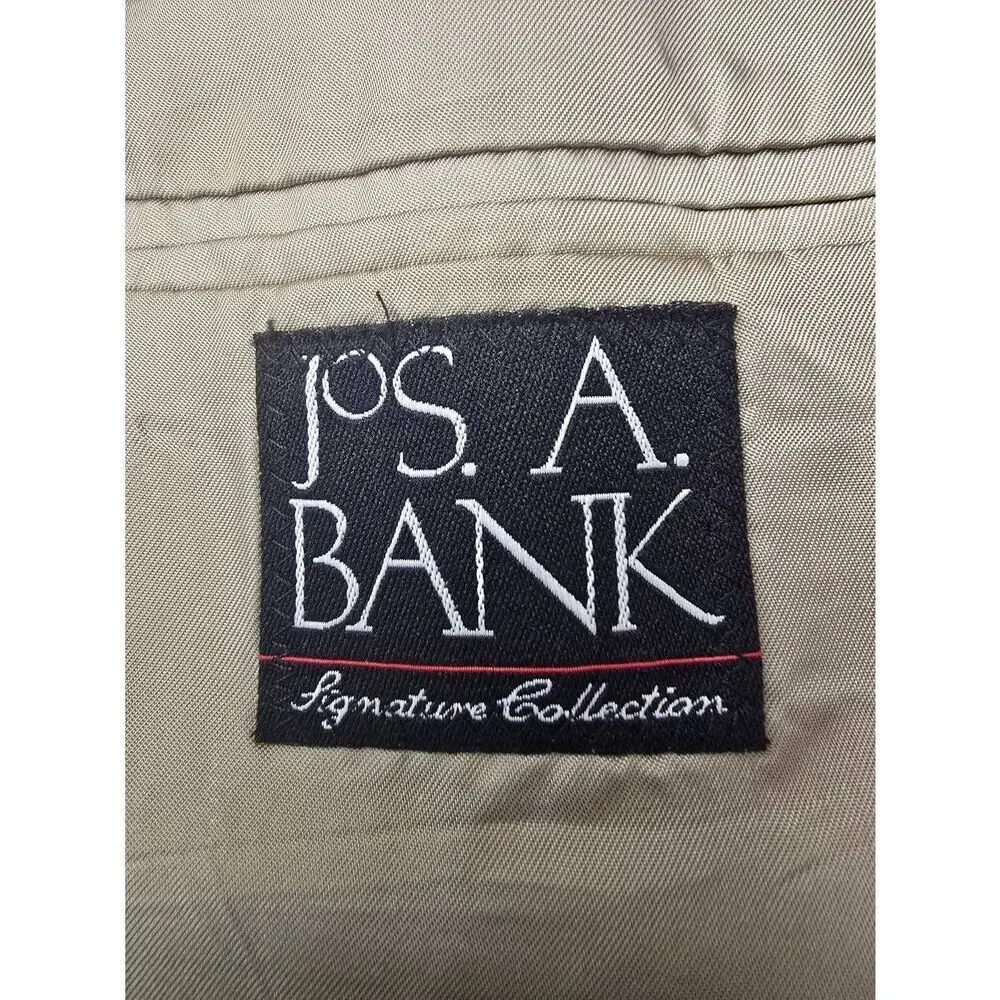 Jos A Bank Suit Jacket Sz 44L Gold Pinhead